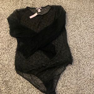 Victoria secret lace one piece, lingerie black